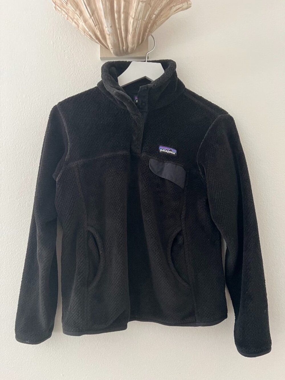 Patagonia Women’s Synchilla Snap-T Fleece Pullover Black Size Small